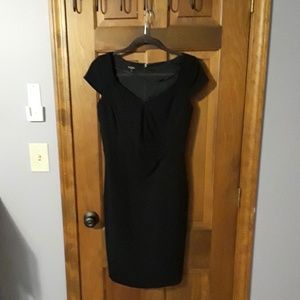 Hobbs London Sheath Dress Wool Navy
